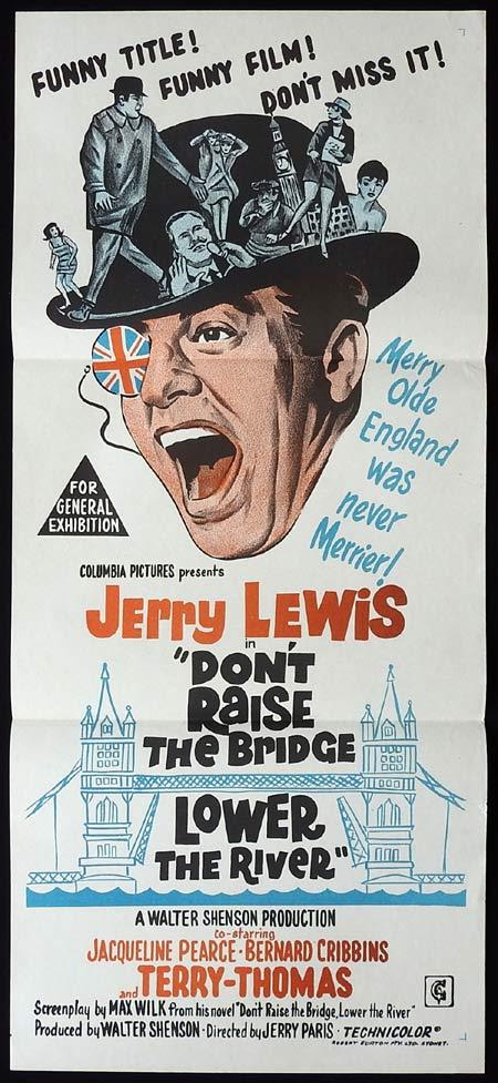 DONT RAISE THE BRIDGE LOWER THE RIVER Original Daybill Movie Poster