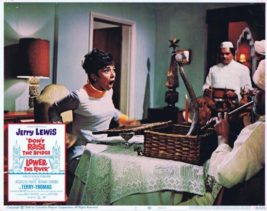 DONT RAISE THE BRIDGE LOWER THE RIVER Lobby Card 1 1967 Jerry Lewis