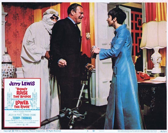 DONT RAISE THE BRIDGE LOWER THE RIVER Lobby Card 4 1967 Jerry Lewis