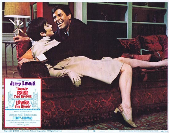 DONT RAISE THE BRIDGE LOWER THE RIVER Lobby Card 7 1967 Jerry Lewis