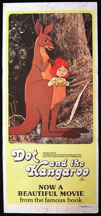 DOT AND THE KANGAROO 1977 Rare Australian Daybill Movie poster