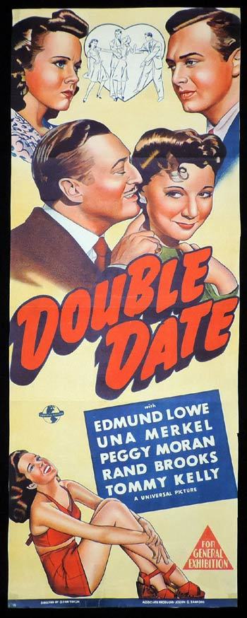 DOUBLE DATE Long Daybill Movie poster Edmond Lowe Una Merkel