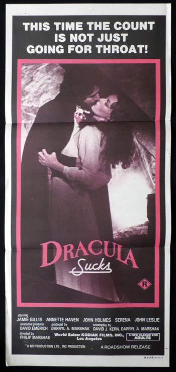 DRACULA SUCKS Daybill Movie poster Jamie Gillis