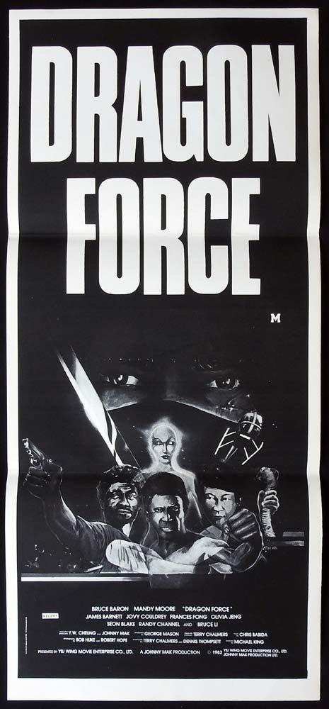 DRAGON FORCE Original Daybill Movie poster Bruce Baron Mandy Moore Martial Arts
