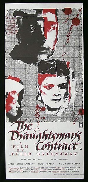 THE DRAUGHTSMANS CONTRACT Anthony Higgins ORIGINAL poster