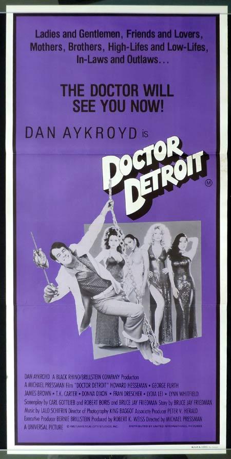 DR DETROIT Original Daybill Movie Poster Dan Aykroyd