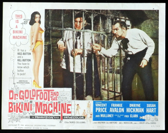 DR GOLDFOOT AND THE BIKINI MACHINE 1965 Vincent Price Lobby Card 1