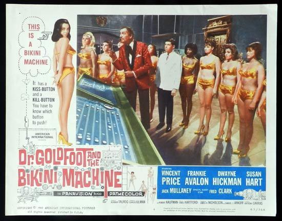 DR GOLDFOOT AND THE BIKINI MACHINE 1965 Vincent Price Lobby Card 4