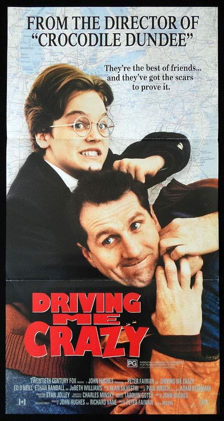 DRIVING ME CRAZY aka DUTCH Original Daybill Movie Poster PETER FAIMAN John Hughes