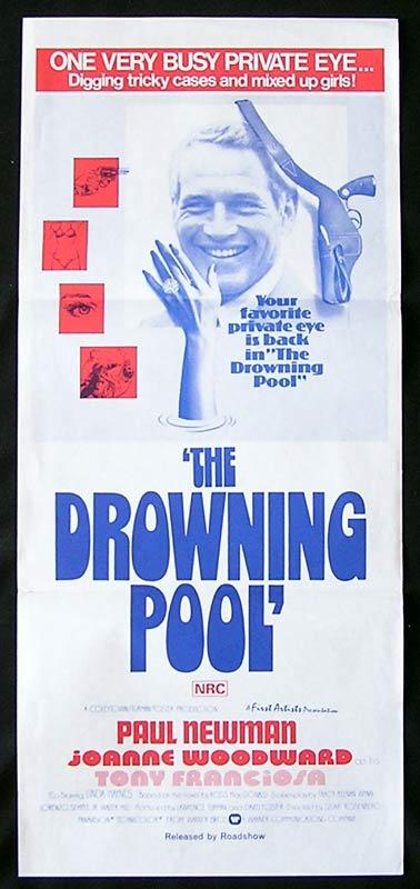 THE DROWNING POOL Daybill Movie Poster Paul Newman