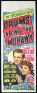 DRUMS ALONG THE MOHAWK Long Daybill Movie Poster 1939 John Ford Henry Fonda