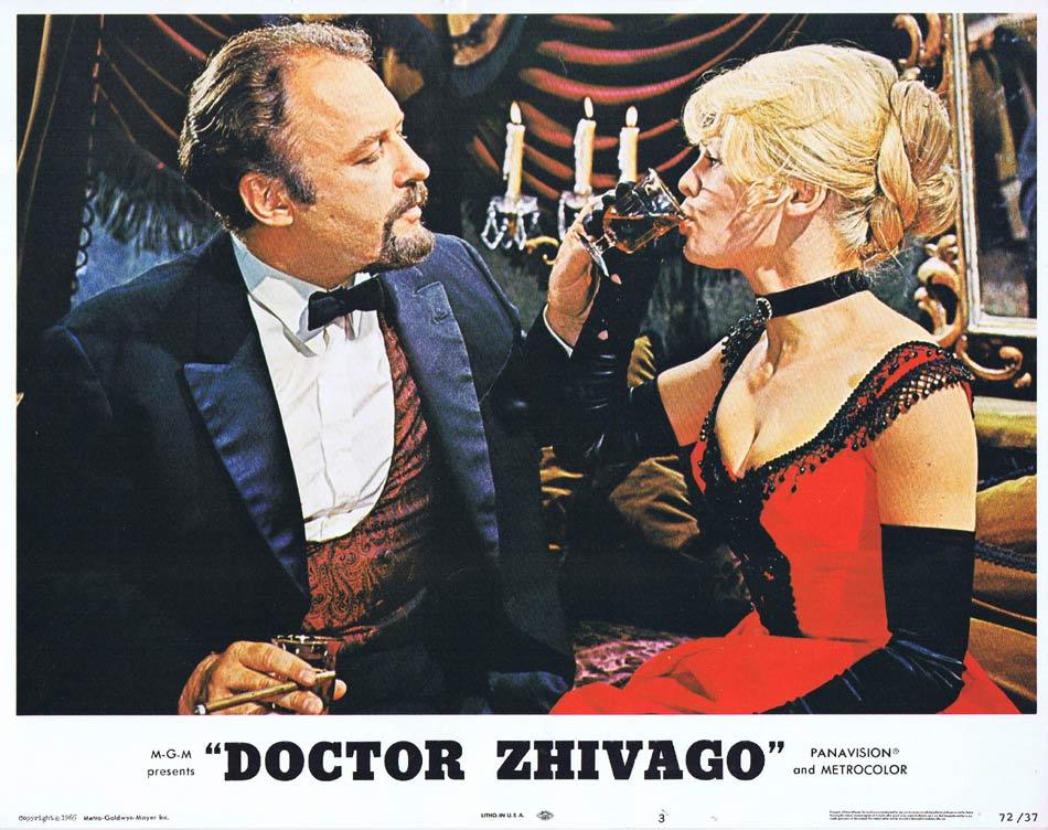 DR ZHIVAGO Lobby Card 3 1972r Julie Christie Omar Sharif