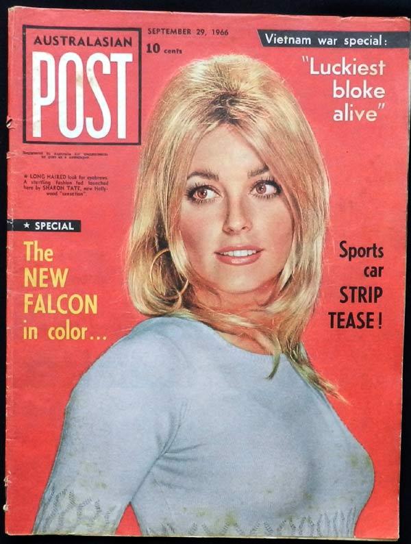 Australasian Post Magazine Sept 29 1966 Sharon Tate on the Cover