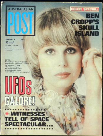 Australasian Post Magazine Feb 9th 1978 Joanna Lumley Cover UFO feature