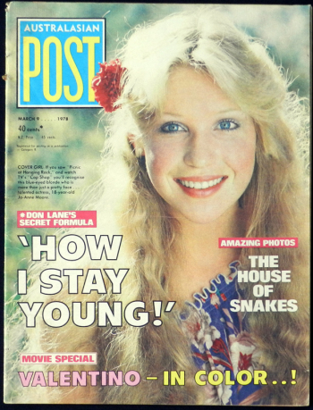 Australasian Post Magazine Mar 9 1978 Don Lane Feature Picnic at Hanging Rock Star Cover