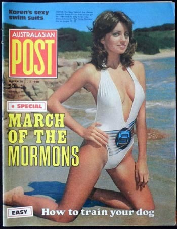Australasian Post Magazine Mar 20 1980 Karen Pini Cover March of the Mormons