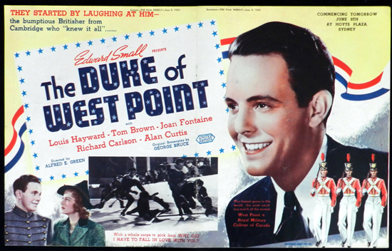 DUKE OF WEST POINT 1939 Louis Hayward VINTAGE Original Movie Trade Ad