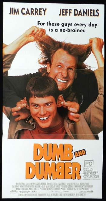 DUMB AND DUMBER Original Daybill Movie poster Jim Carrey Jeff Daniels