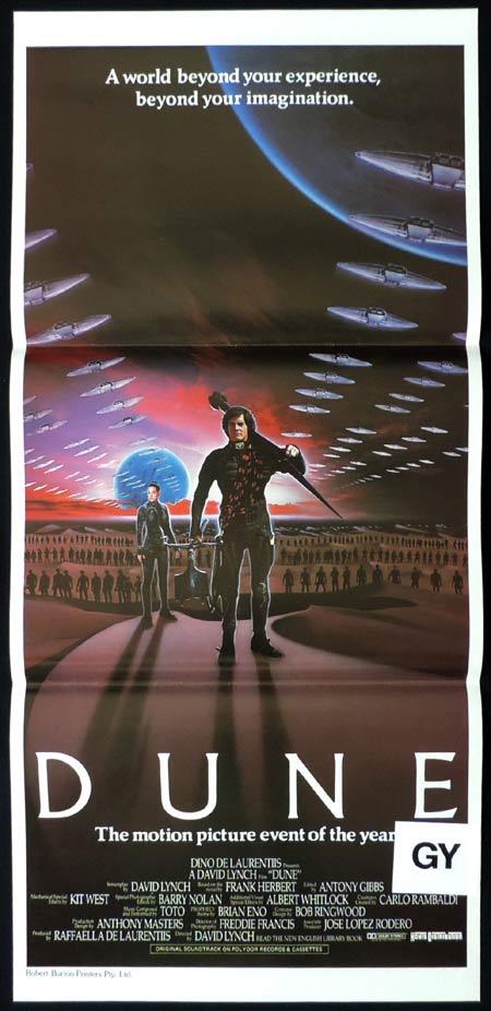 DUNE Daybill Movie Poster 1984 Francesca Annis David Lynch