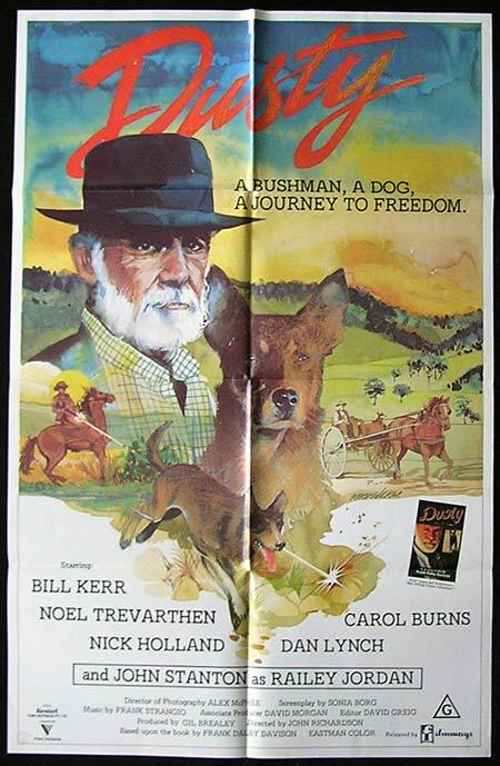 DUSTY Movie Poster 1983 Bill Kerr RARE Australian One sheet Movie poster
