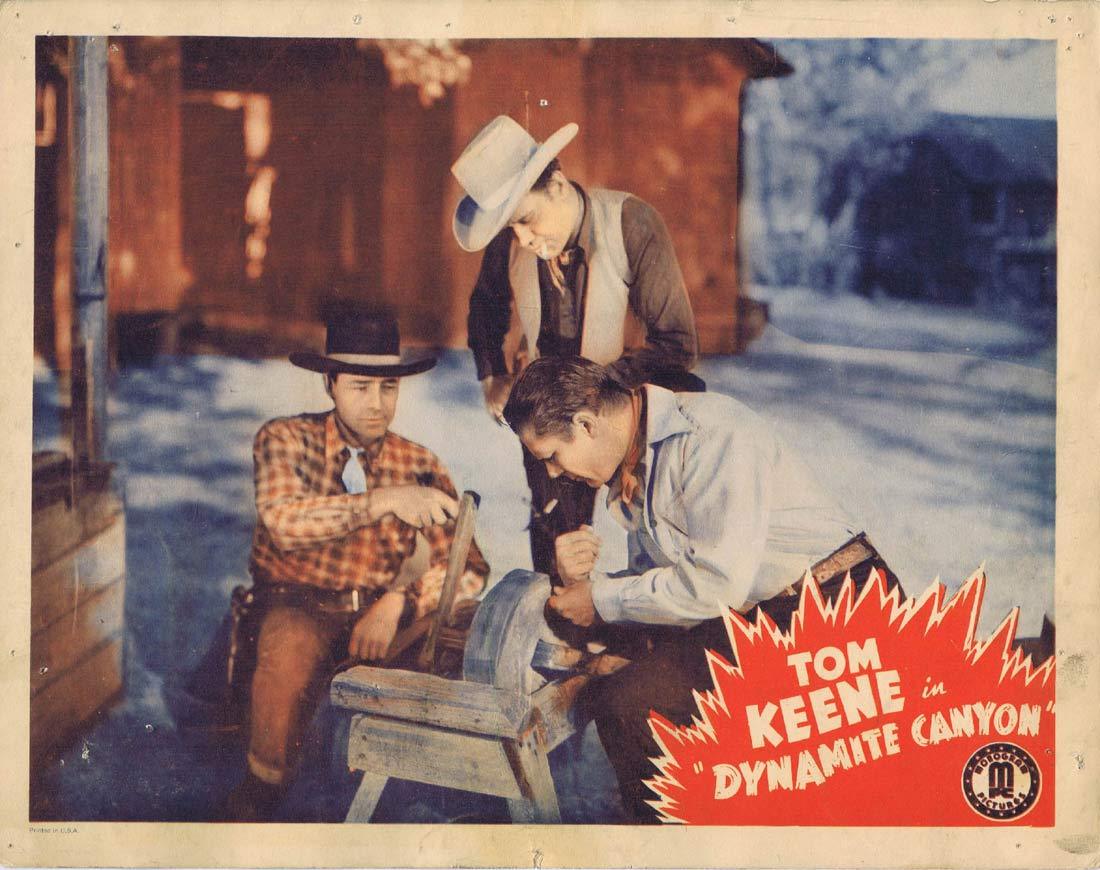 DYNAMITE CANYON Original Lobby Card 3 Tom Keene Sugar Dawn Slim Andrews 1941