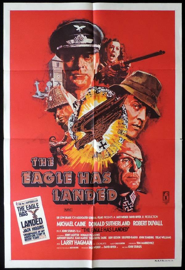 THE EAGLE HAS LANDED One Sheet Movie Poster Jenny Agutter Michael Caine
