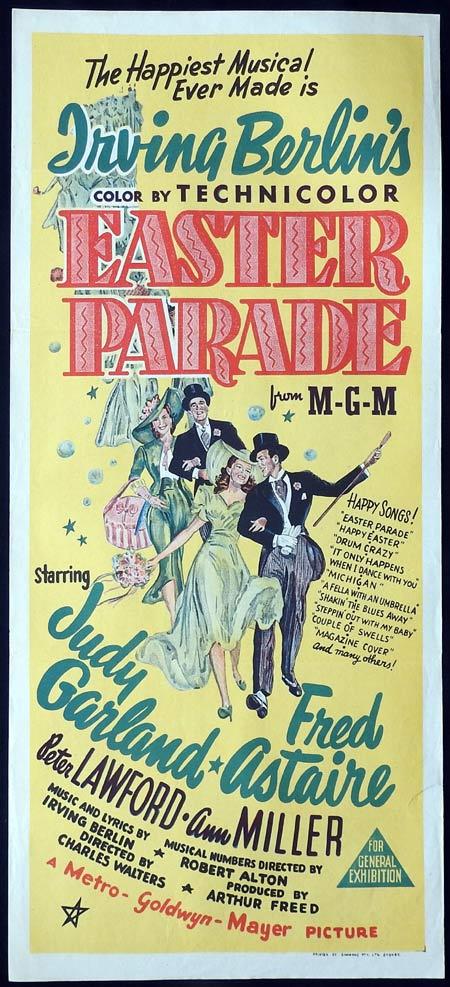 EASTER PARADE Original daybill Movie Poster Judy Garland Fred Astaire