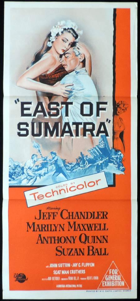 EAST OF SUMATRA Original Daybill Movie Poster Clark Gable Greer Garson