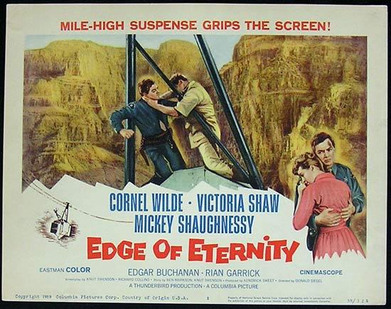 EDGE OF ETERNITY 1959 Cornel Wilde Title Lobby card