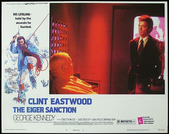 THE EIGER SANCTION 1975 Clint Eastwood Lobby Card 3