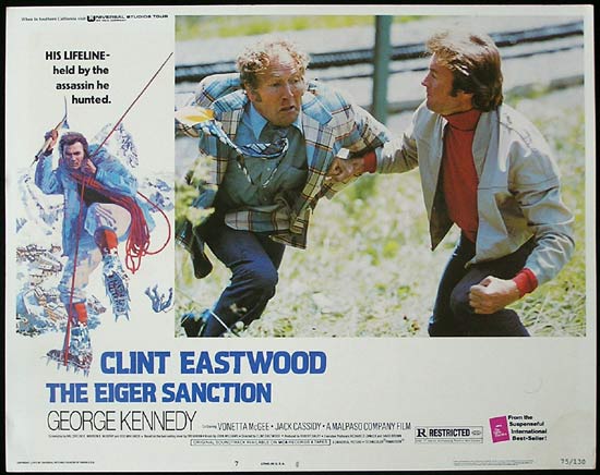 THE EIGER SANCTION 1975 Clint Eastwood Lobby Card 7