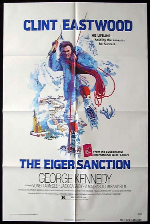 EIGER SANCTION Movie poster 1975 Clint Eastwood US One sheet