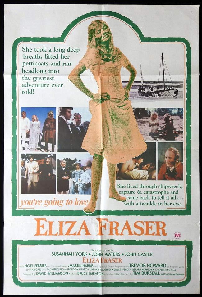 ELIZA FRASER  RARE One sheet Movie posterTim Burstall DAVID WILLIAMSON