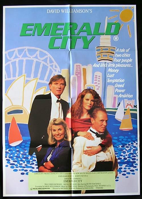 EMERALD CITY Original One sheet Movie poster David Williamson SYDNEY OPERA HOUSE