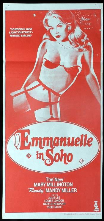 EMMANUELLE IN SOHO Mandy Miller is the new Mary Millington RARE Daybill Movie poster