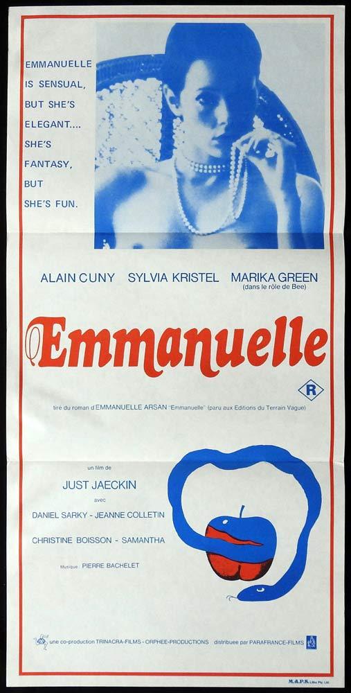 EMMANUELLE Rare Daybill Movie poster Sexploitation Just Jaeckin Sylvia Kristel