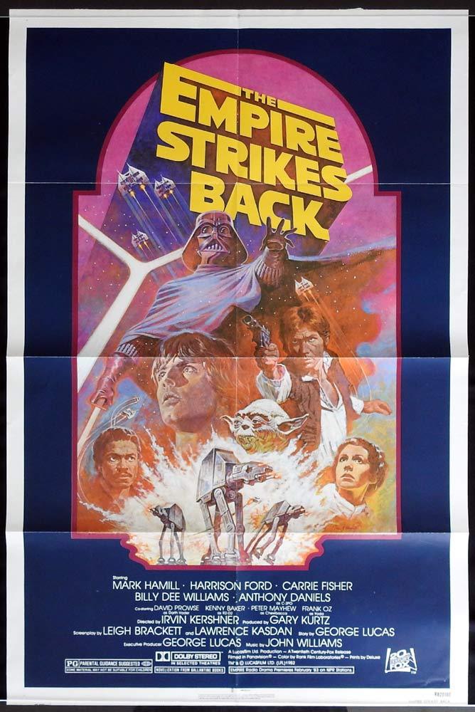 THE EMPIRE STRIKES BACK Star Wars ORIGINAL 1982r US 1sh Poster