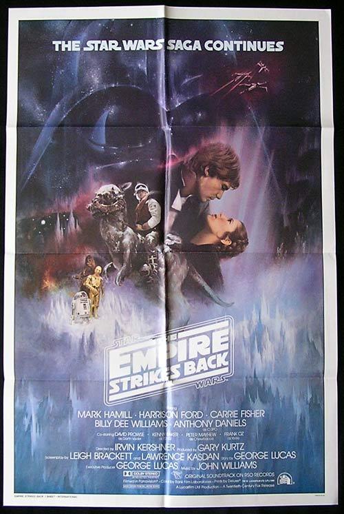 THE EMPIRE STRIKES BACK Star Wars ORIGINAL International US 1sh Poster
