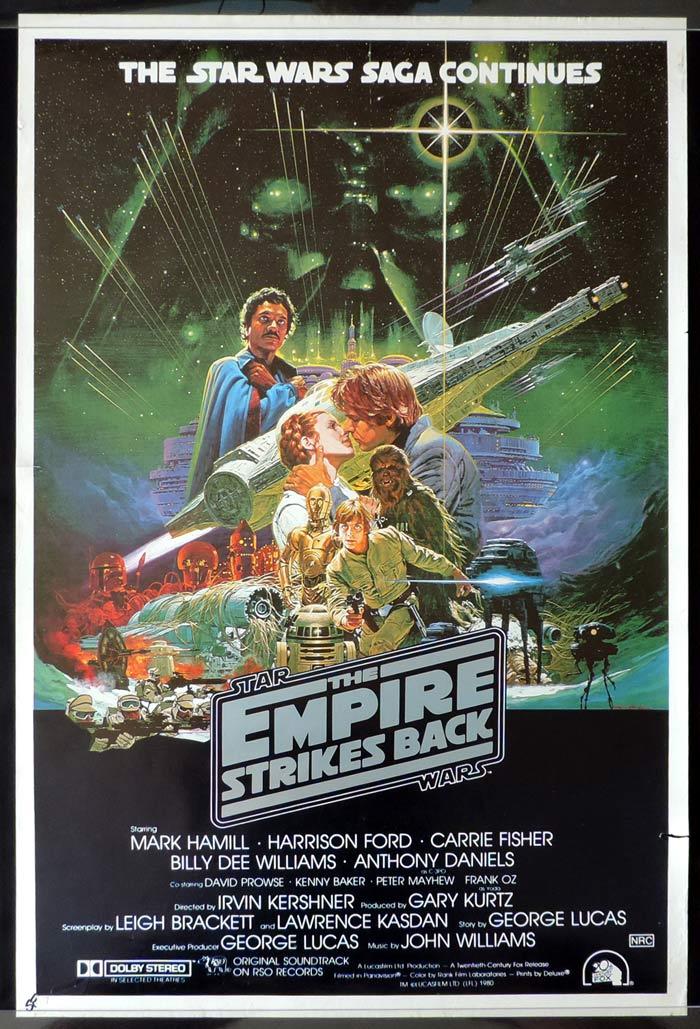 THE EMPIRE STRIKES BACK Star Wars Australian One sheet Movie poster ROLLED