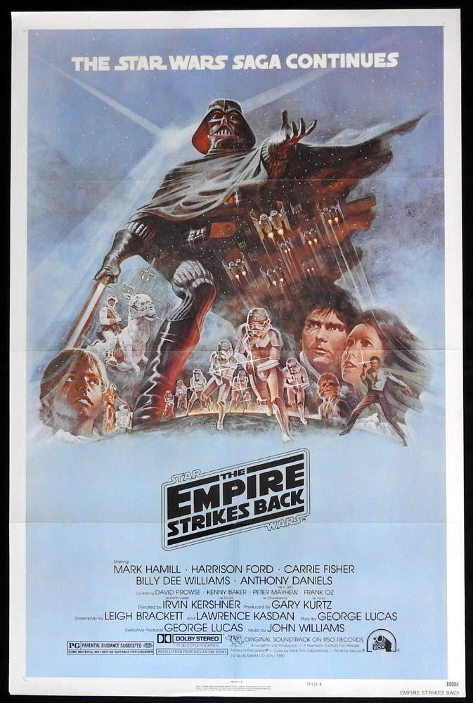 THE EMPIRE STRIKES BACK Star Wars ORIGINAL STYLE B US 1sh Poster