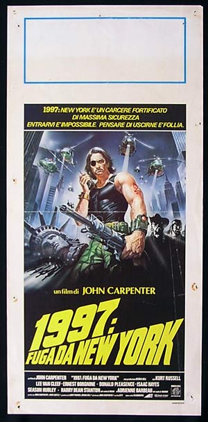 ESCAPE FROM NEW YORK Original Locandina Movie Poster John Carpenter