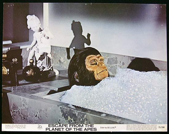 ESCAPE FROM THE PLANET OF THE APES Lobby card 1 Roddy McDowall