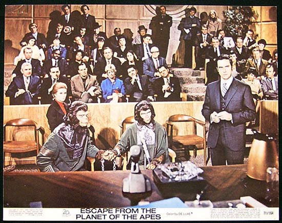 ESCAPE FROM THE PLANET OF THE APES Lobby card 4 Roddy McDowall