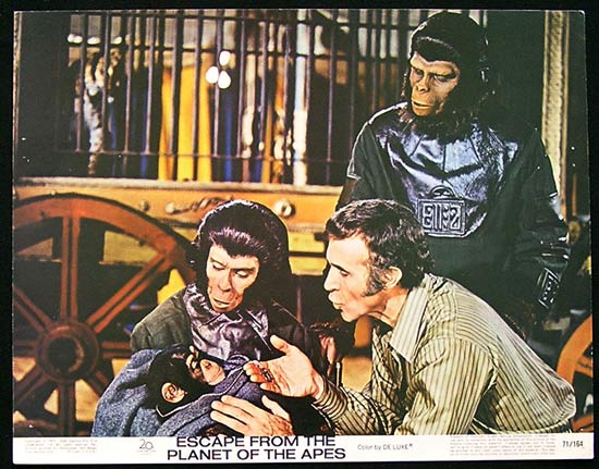 ESCAPE FROM THE PLANET OF THE APES Lobby card 6 Roddy McDowall