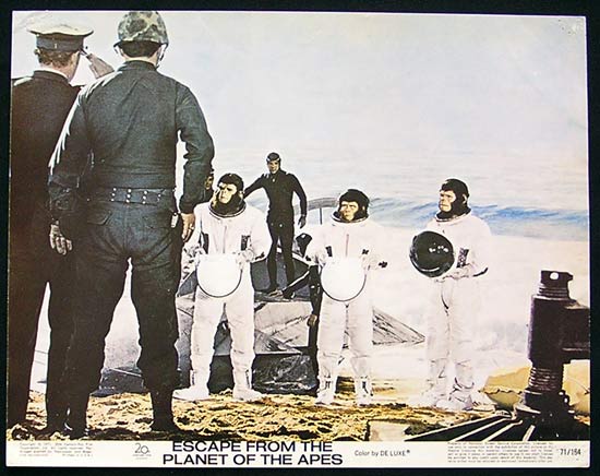ESCAPE FROM THE PLANET OF THE APES Lobby card 7 Roddy McDowall