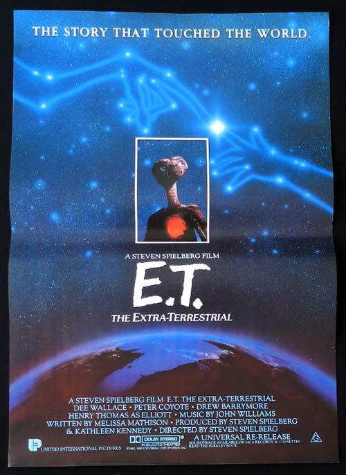 E.T. the Extra-Terrestrial 1985r Original Movie poster