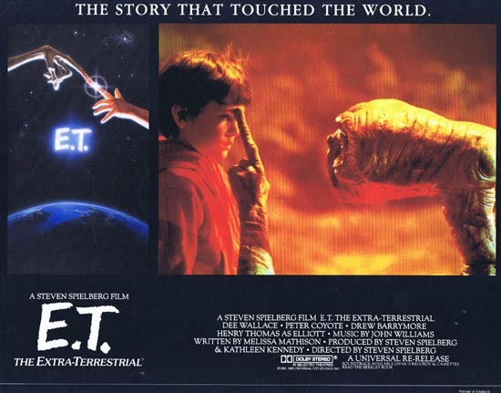 E.T. the Extra-Terrestrial ORIGINAL SPIELBERG 1985r English Lobby Card 2