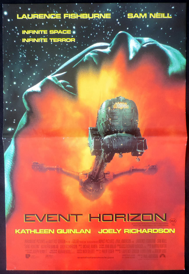 EVENT HORIZON Original Daybill Movie poster Laurence Fishburne Sam Neill