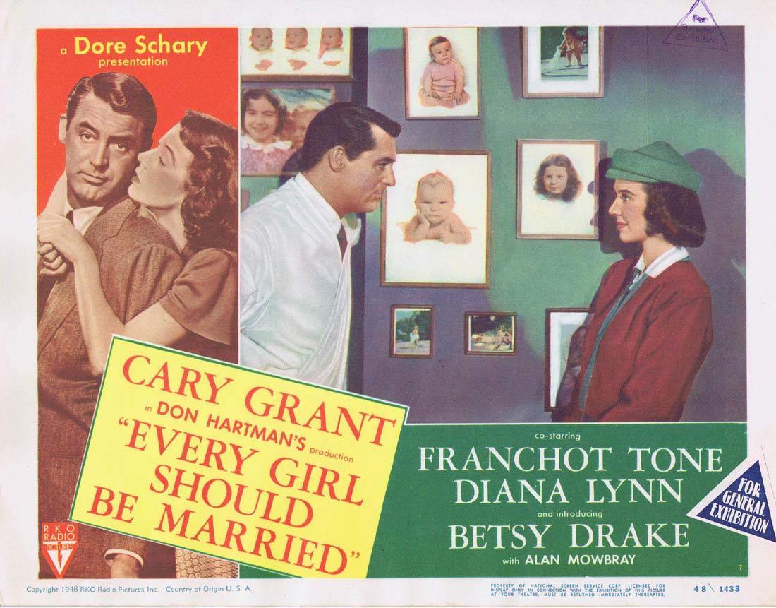 EVERY GIRL SHOULD BE MARRIED Lobby Card 7 Betsy Drake Cary Grant Franchot Tone