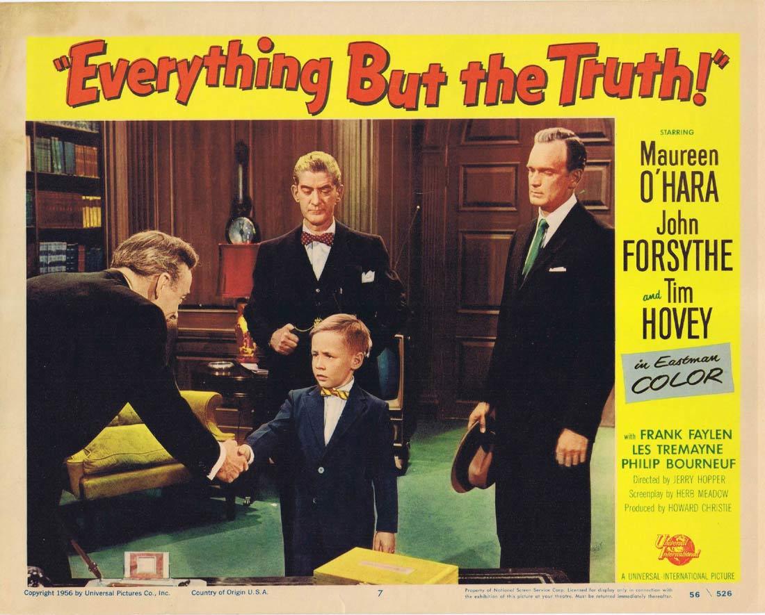 EVERYTHING BUT THE TRUTH 56 Maureen O’Hara Lobby Card 7